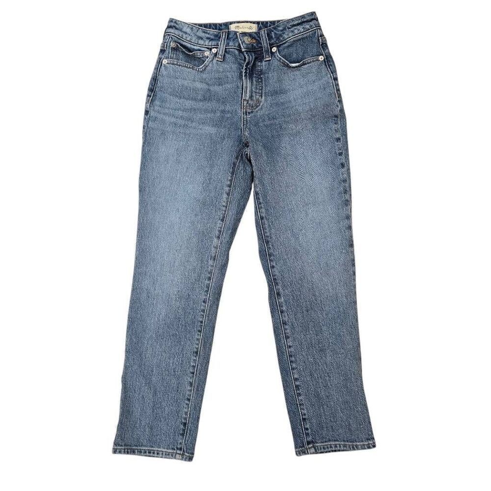 Madewell The Curvy Perfect Vintage Jeans Women's 24P Blue Denim Straight Stretch